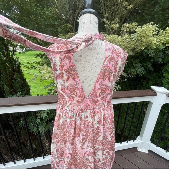 FREE People Velvet All The Time mini dress pink print size Small - Picture 8 of 14